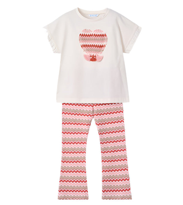 Mayoral Girl Set Flare 3709 055 lachs