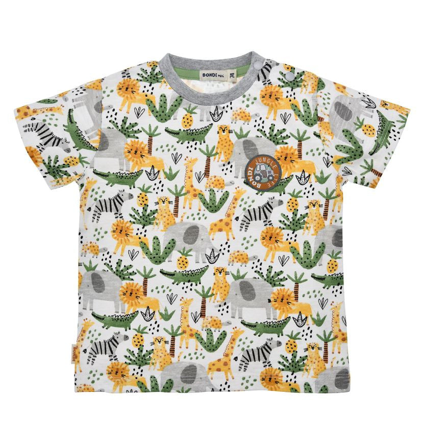 Bondi T-Shirt Babyboy Jungle Giraffe 91862 170 jungle allover