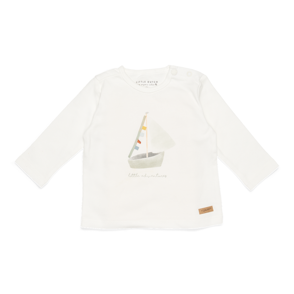 LITTLE DUTCH - T-Shirt langärmlig Segelboot Sailors Bay Adventures