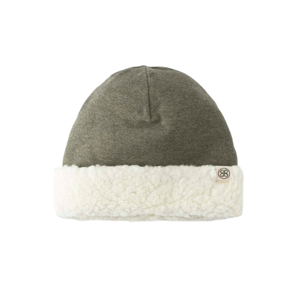 Cloby Babymütze Teddy Wendemütze army green