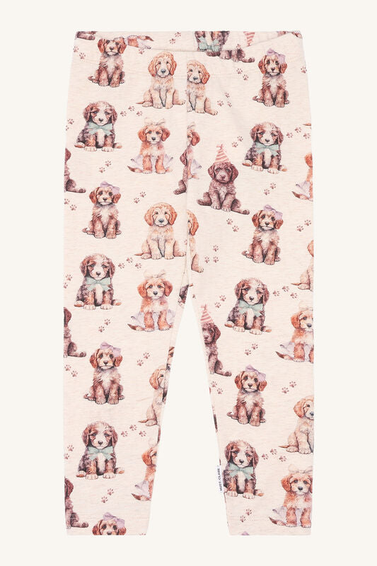 Hust & Claire Leggings HCLisa mit Hundeprint 12319 1262 whisper melange