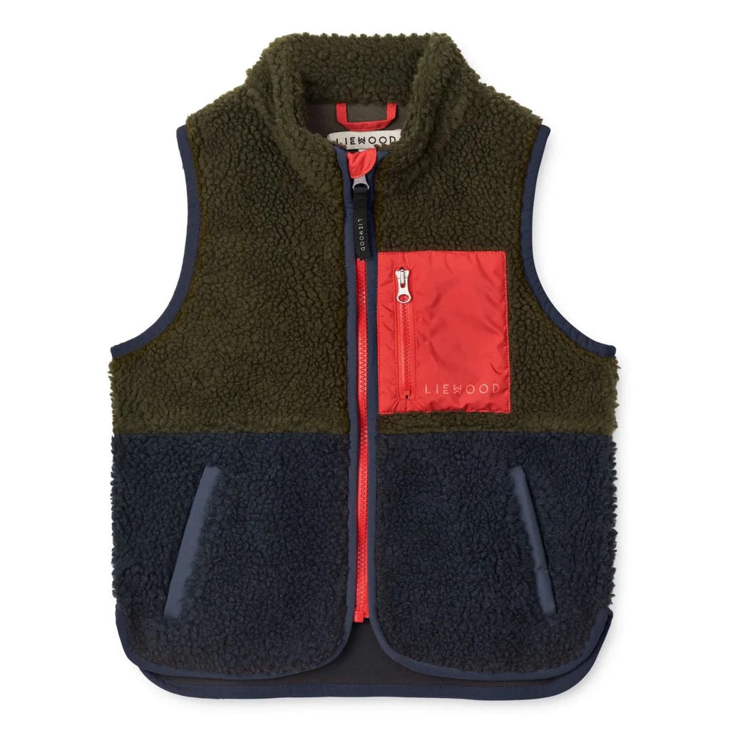 Liewood Vest Vada LW18054 mélange marron armée