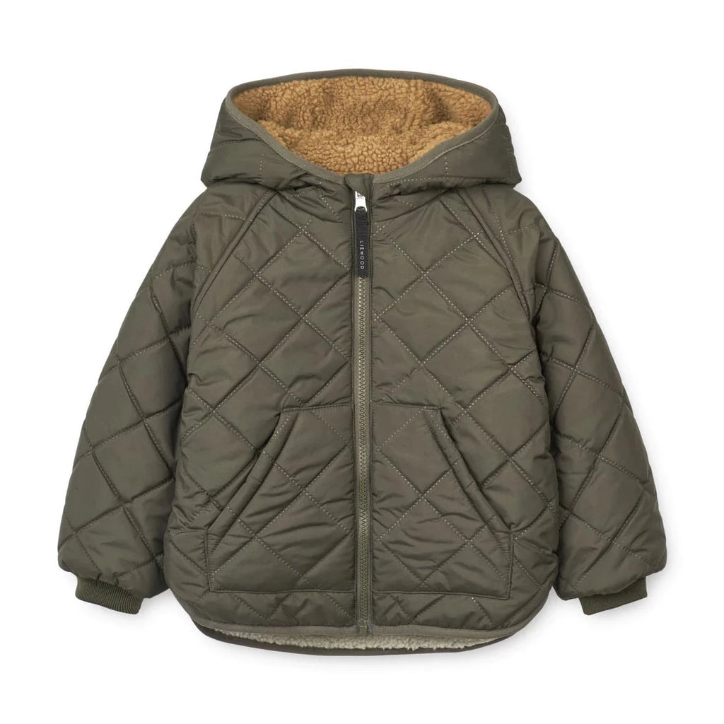 Veste réversible Liewood Jackson LW17576 marron armée 1621