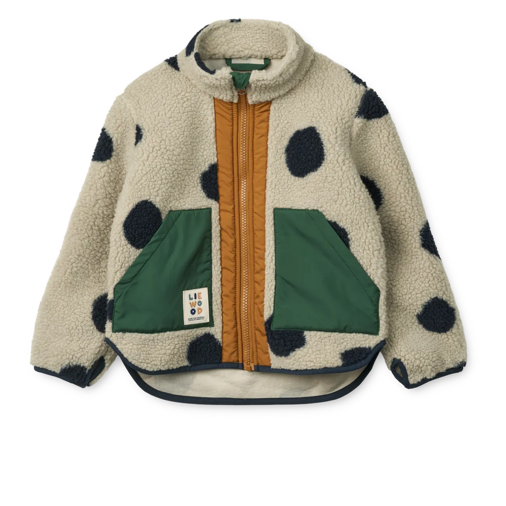 Liewood Fleece Jacke Noam LW20017 Spot dots mist 2241
