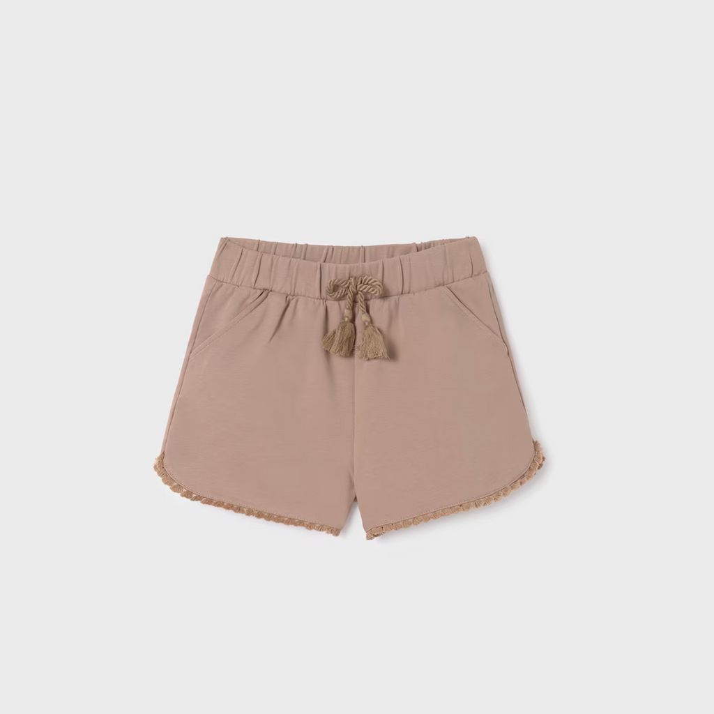 MAYORAL - Girls Plüsch Shorts aus Better Cotton 272 058 Zimt
