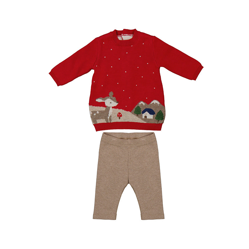 Mayoral Baby Girl Set mit Leggins 2703 079 rot