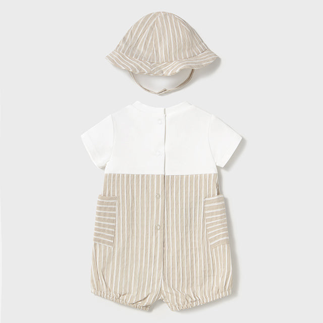 Mayoral Latz-Strampler gestreift 1602 Wurzel 045