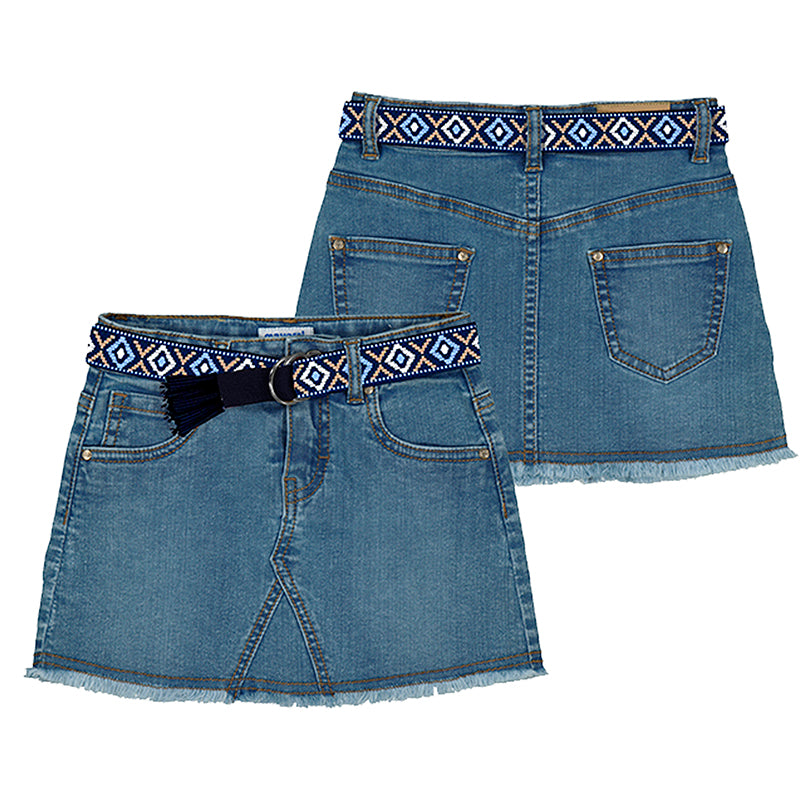 Mayoral Rock Jeans mit Gürtel 3906 027 dunkel