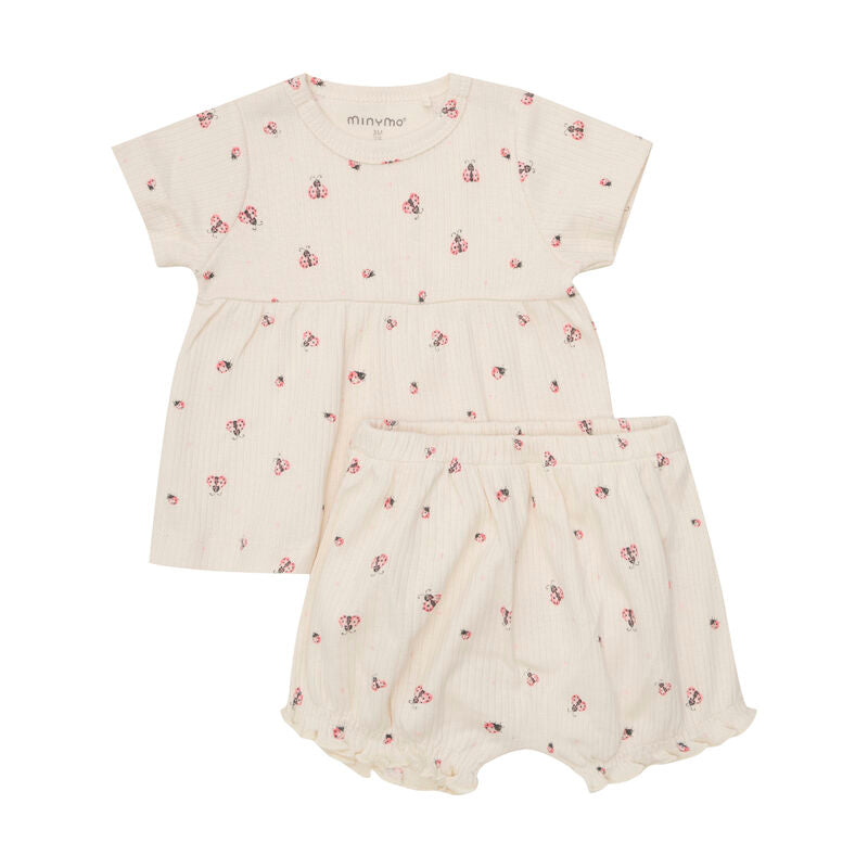 Minymo Baby Set 2-teilig Gots-zertifiziert Bio-Baumwolle 113920 2605 white swan