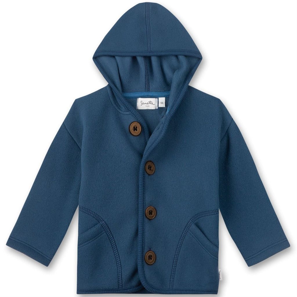 Sanetta Fleece-Jacke unisex blau 11144 50408