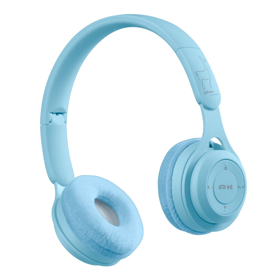 Lalarma Bluetooth-Kopfhörer Kinder Pastell Blau