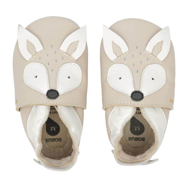 BOBUX - Lederfinken Krabbelschuhe Little Fox Milk