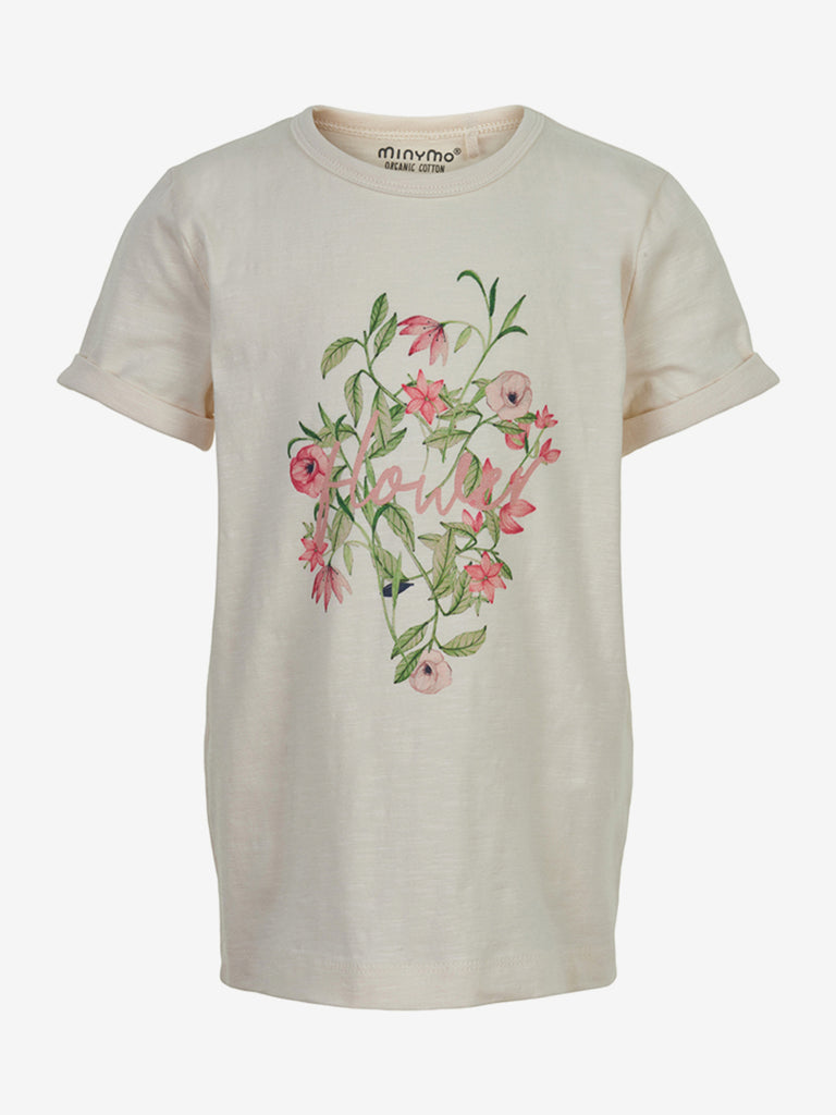 Minymo T-Shirt Girl Blumenmuster 121833