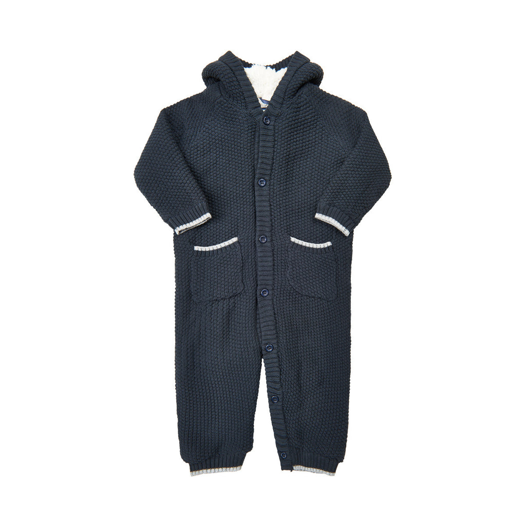 ME TOO - Strickoverall gefüttert Navy