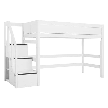 Lifetime - Mittel-Hochbett mit Treppe