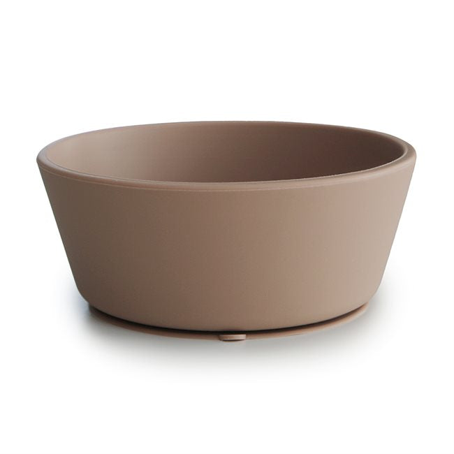 MUSHIE - Silicone Bowl Schüssel mit Saugnapf Natural ø 11,5 cm