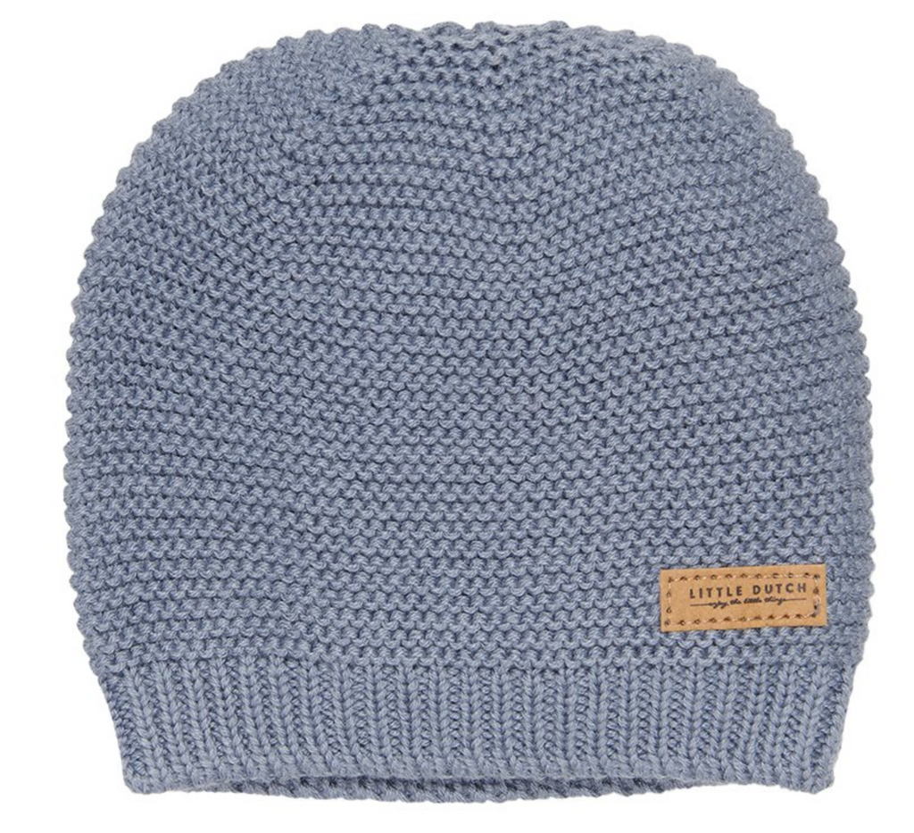 Pletena kapa baby Little Dutch plava boja