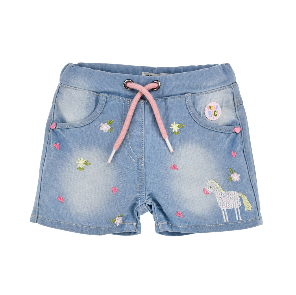 BONDI - Babygirl Jeans Shorts Little Horse