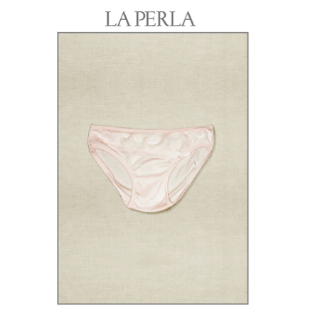 LA PERLA - Unterhose Stella weiss und rosa 51237