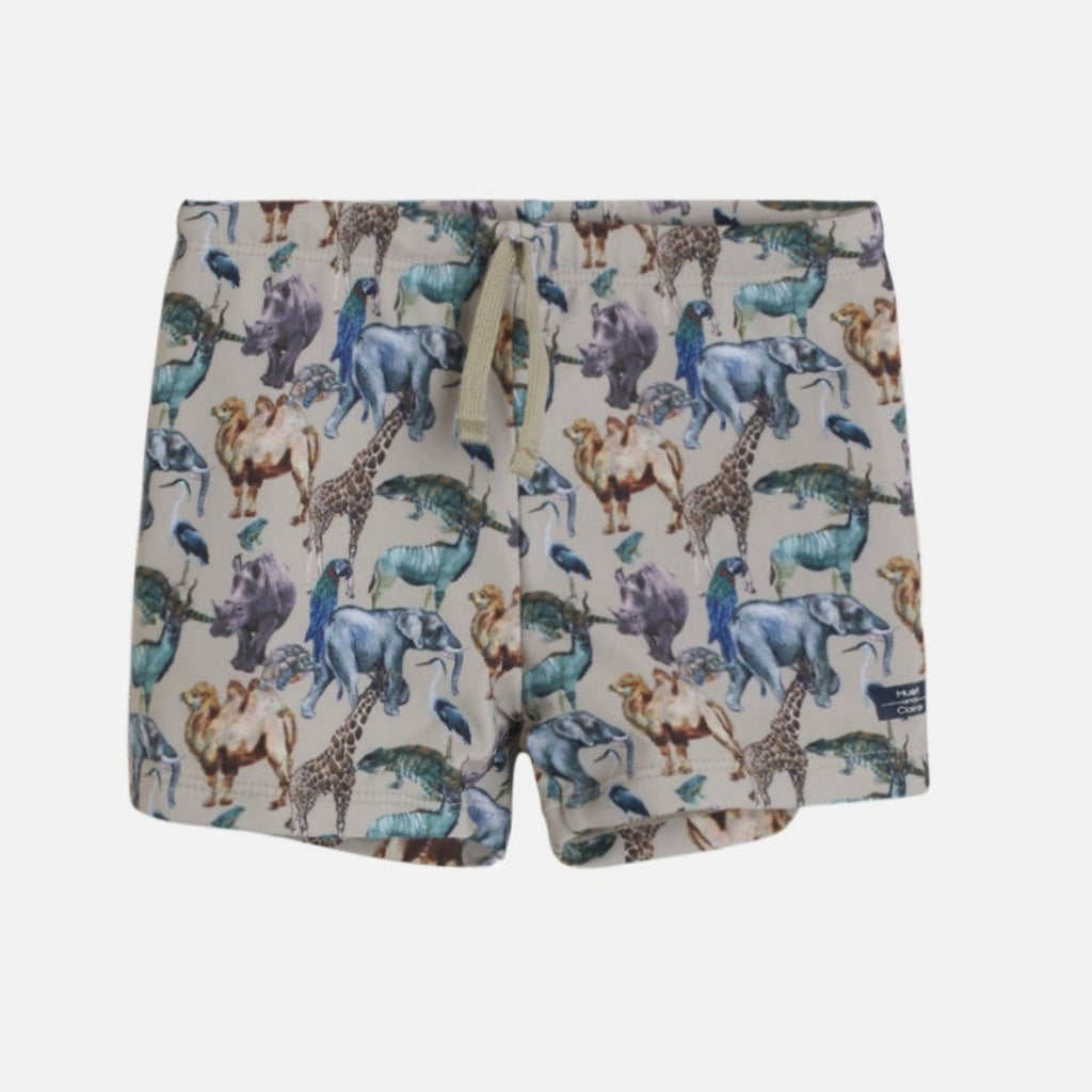 Hust & Claire Badeshorts Baby Boy Dinosaurier Haki 44074