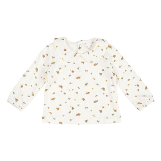 Little Dutch T-Shirt langärmlig mit rundem Kragen white Blossom