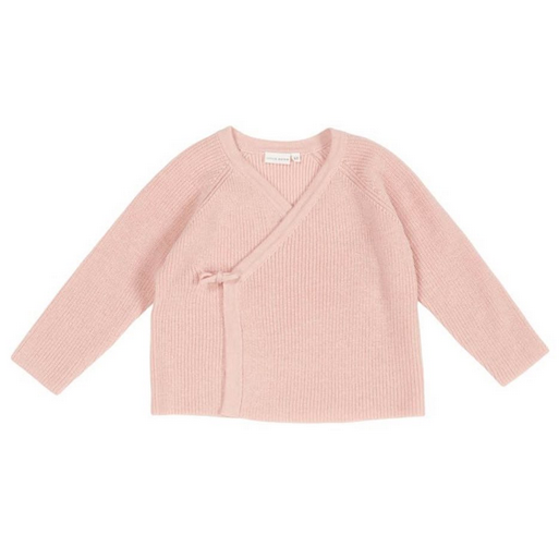 LITTLE DUTCH - Wickel Strickjacke Soft Pink