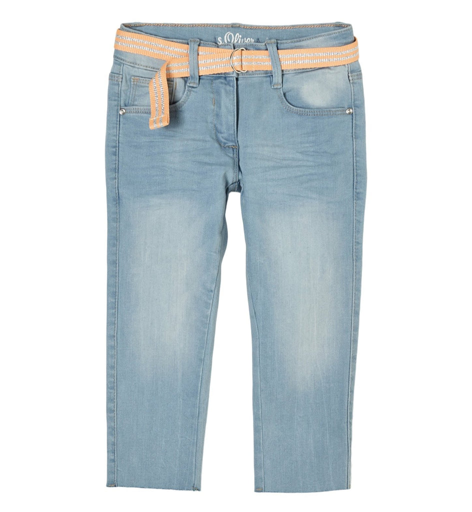 s.Oliver Girls Jeans mit Stoffgürtel 2110243