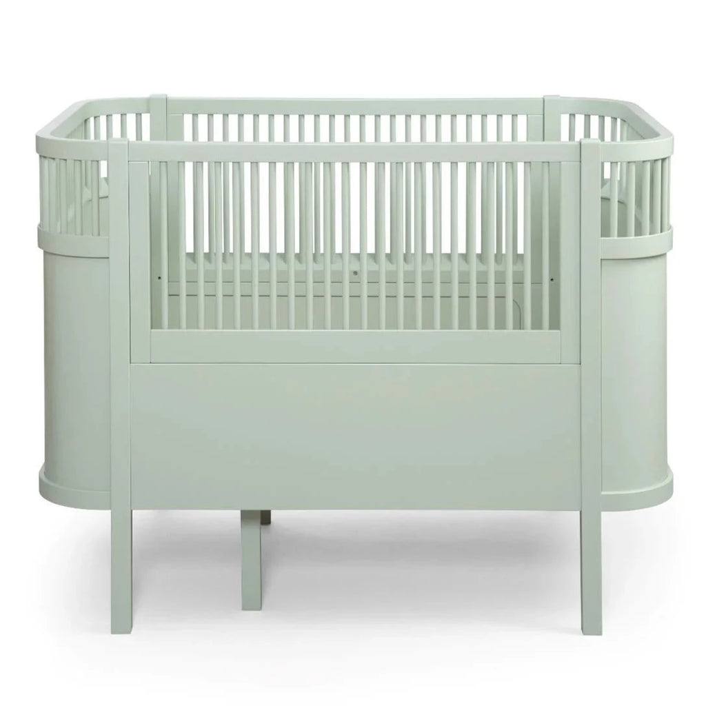 SEBRA - Baby und Junior Bett Nebelgrün