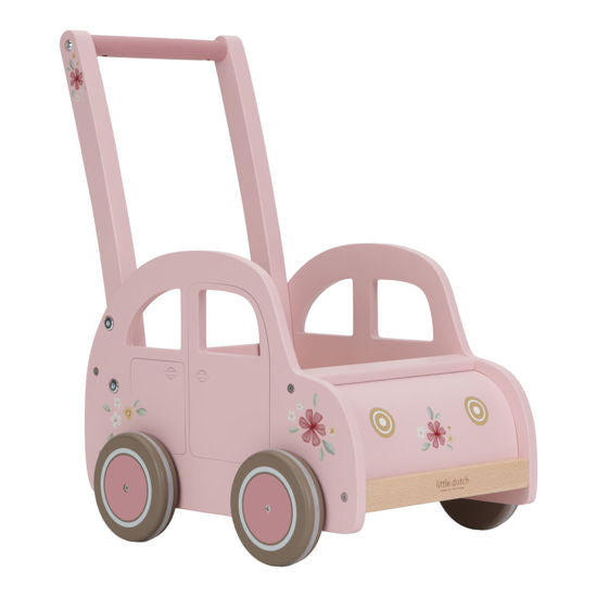 LITTLE DUTCH - Holz Laufwagen Pink FSC