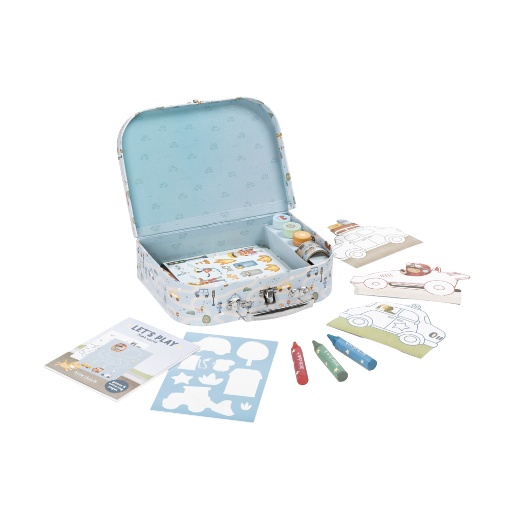 LITTLE DUTCH  - Bastel Box Koffer Jim und Fahrzeuge
