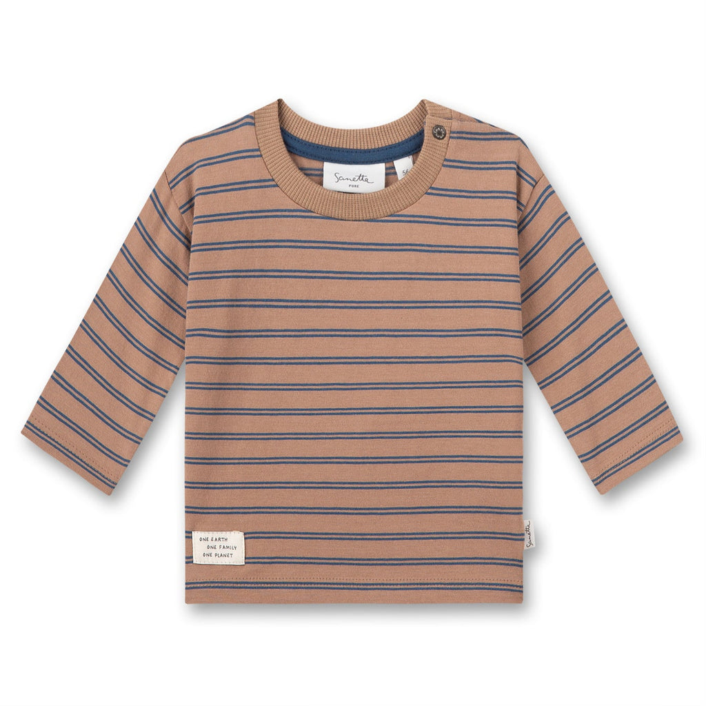 Sanetta Baby Shirt gestreift 11216 braun