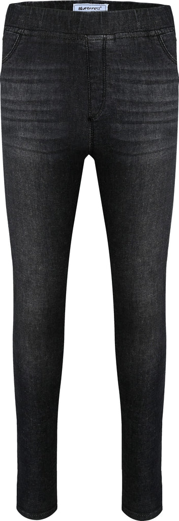 BLUE EFFECT - Jeans Taille Slip Fille Normal Noir