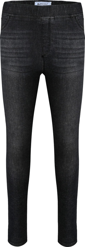 BLUE EFFECT - Girls Slip Waist Jeans Normal Black