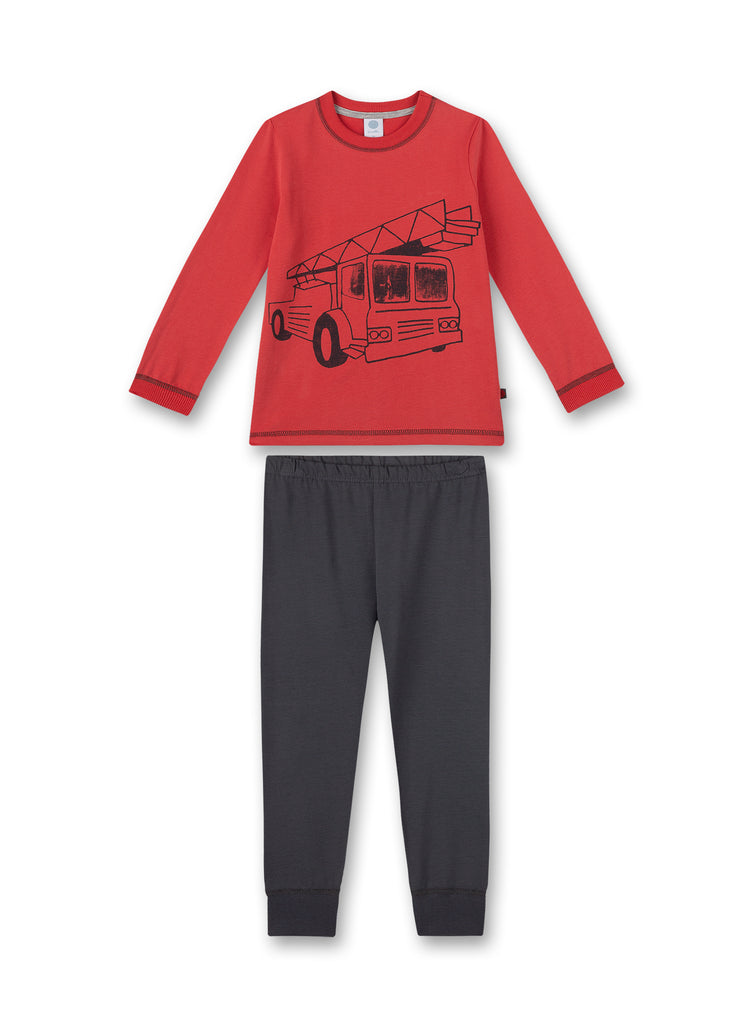 SANETTA - Pijama de camión de bomberos para niño