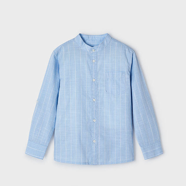 Mayoral Hemd Jungen gestreift 3121 031 hellblau