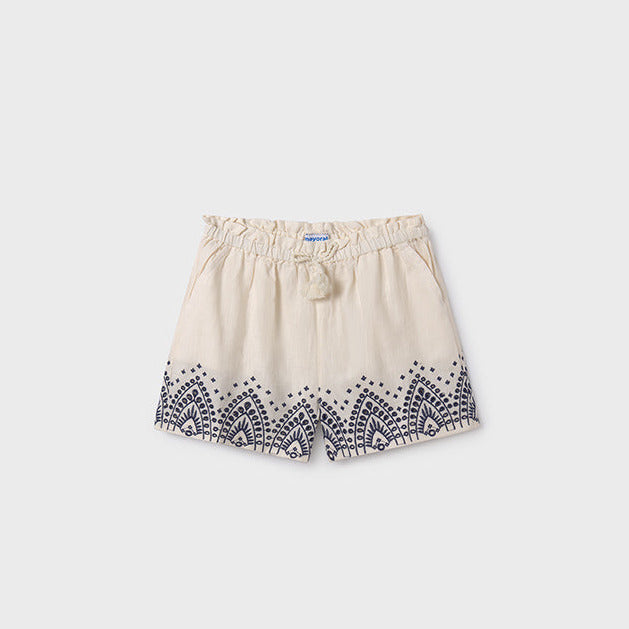 Mayoral shorts girls embroidered 6271