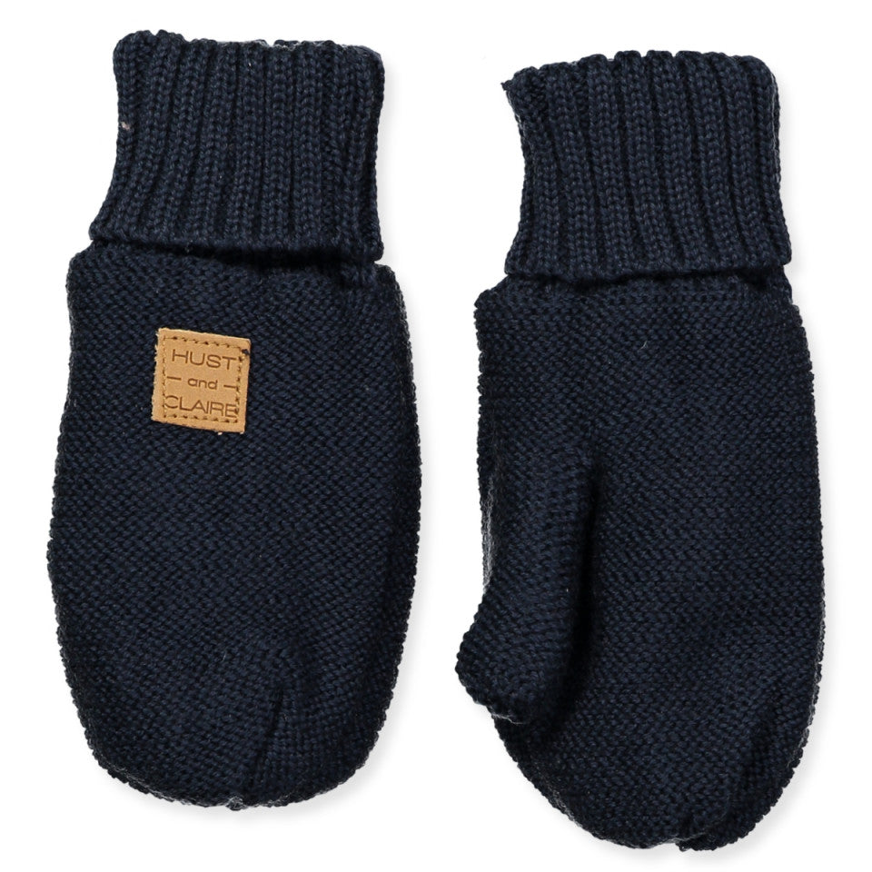 HUST & CLAIRE - Baby Handschuhe aus Merinowolle Blau