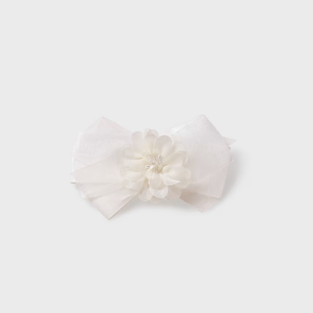 Abel&Lula hair clip clip with bow and flower 5408 083 cream