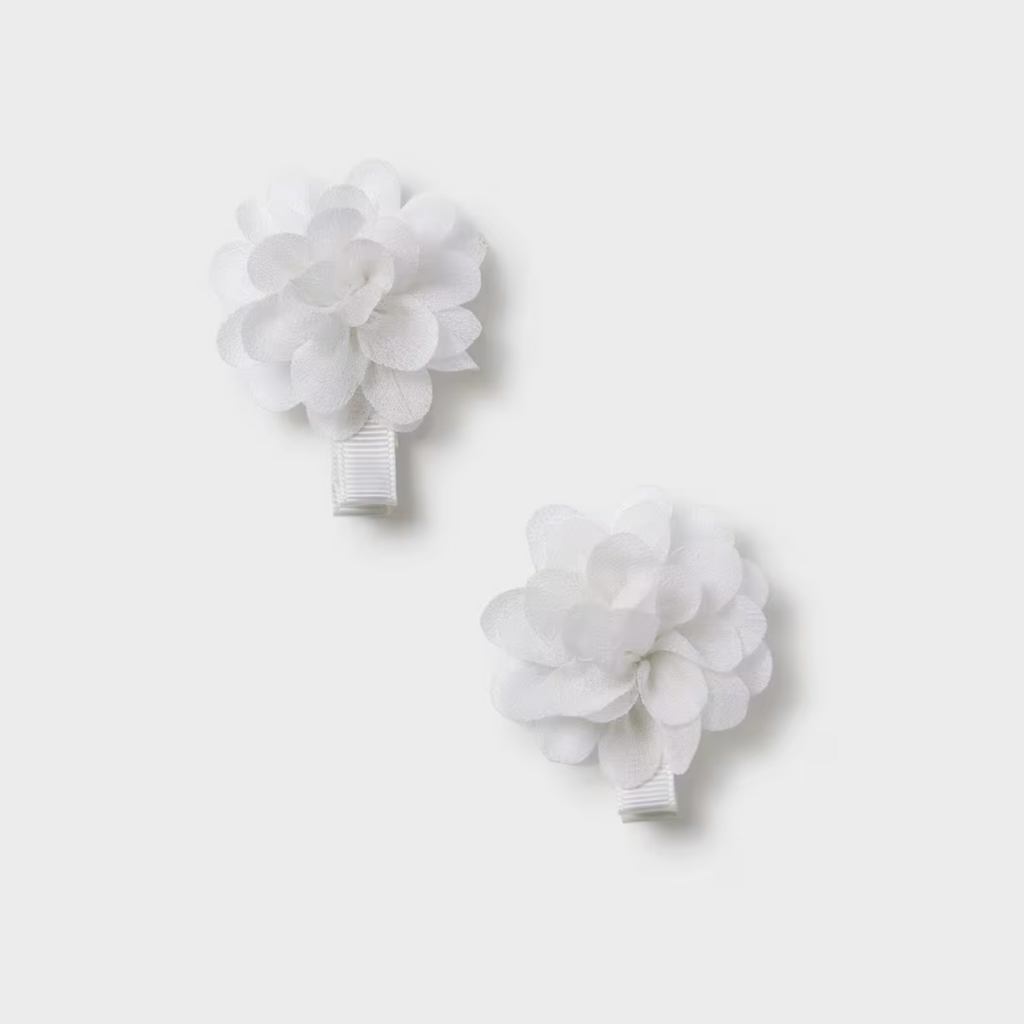 Abel&Lula hair clips set of 2 baby with flowers 5410 092 cream