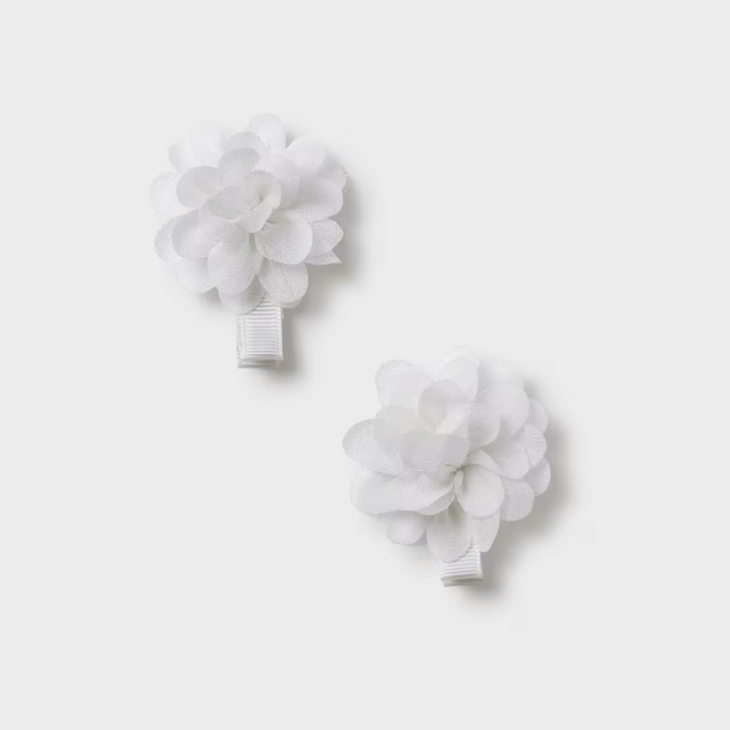 Abel&Lula pinces à cheveux lot de 2 bébé avec fleurs 5410 092 crème