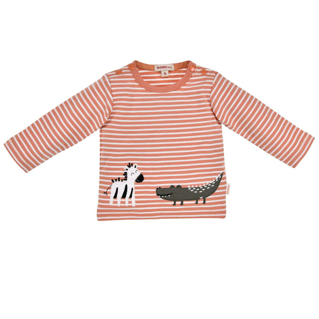 T-shirt Bondi per neonato a righe Safari 93966 105