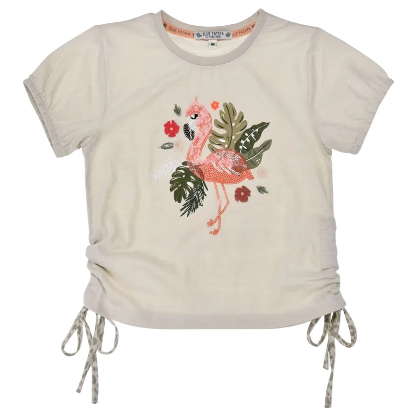Bondi_T-Shirt_Girls_Flamingo_