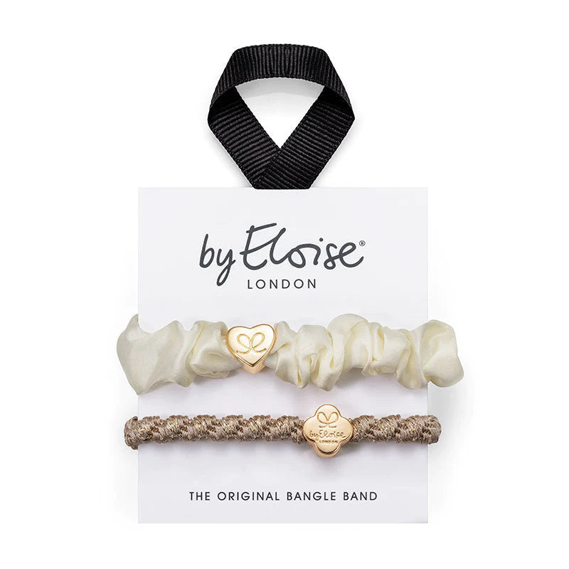 byEloise Bangle Band Cream and Gold two ways to bangle BYE2-016