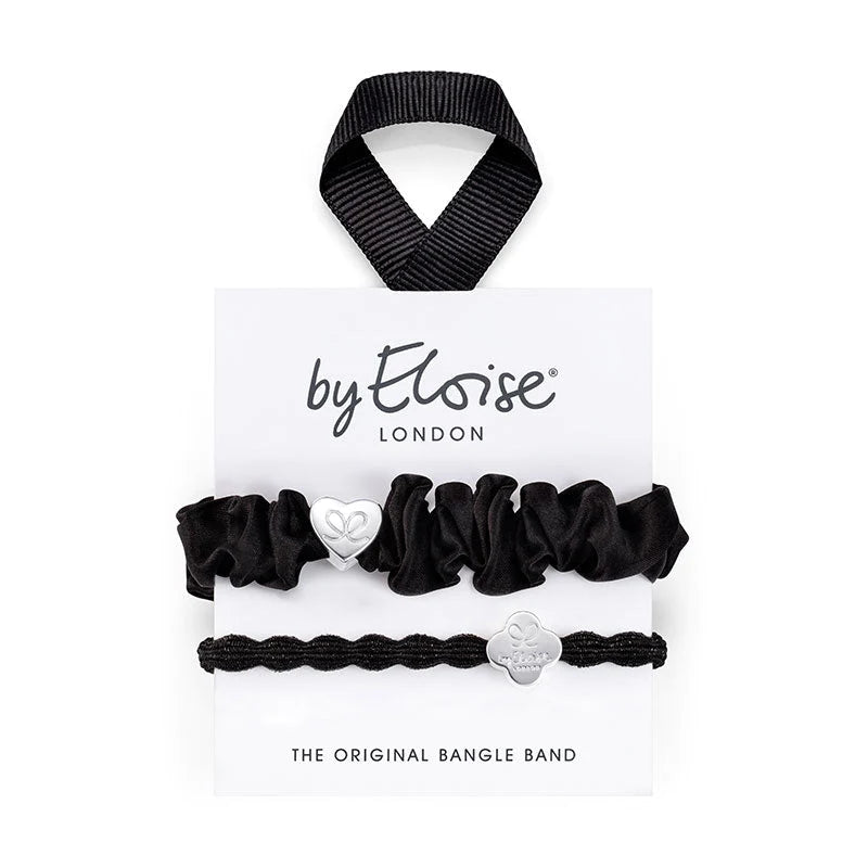 byEloise Set Silber & Black two ways to bangle BYE2-035