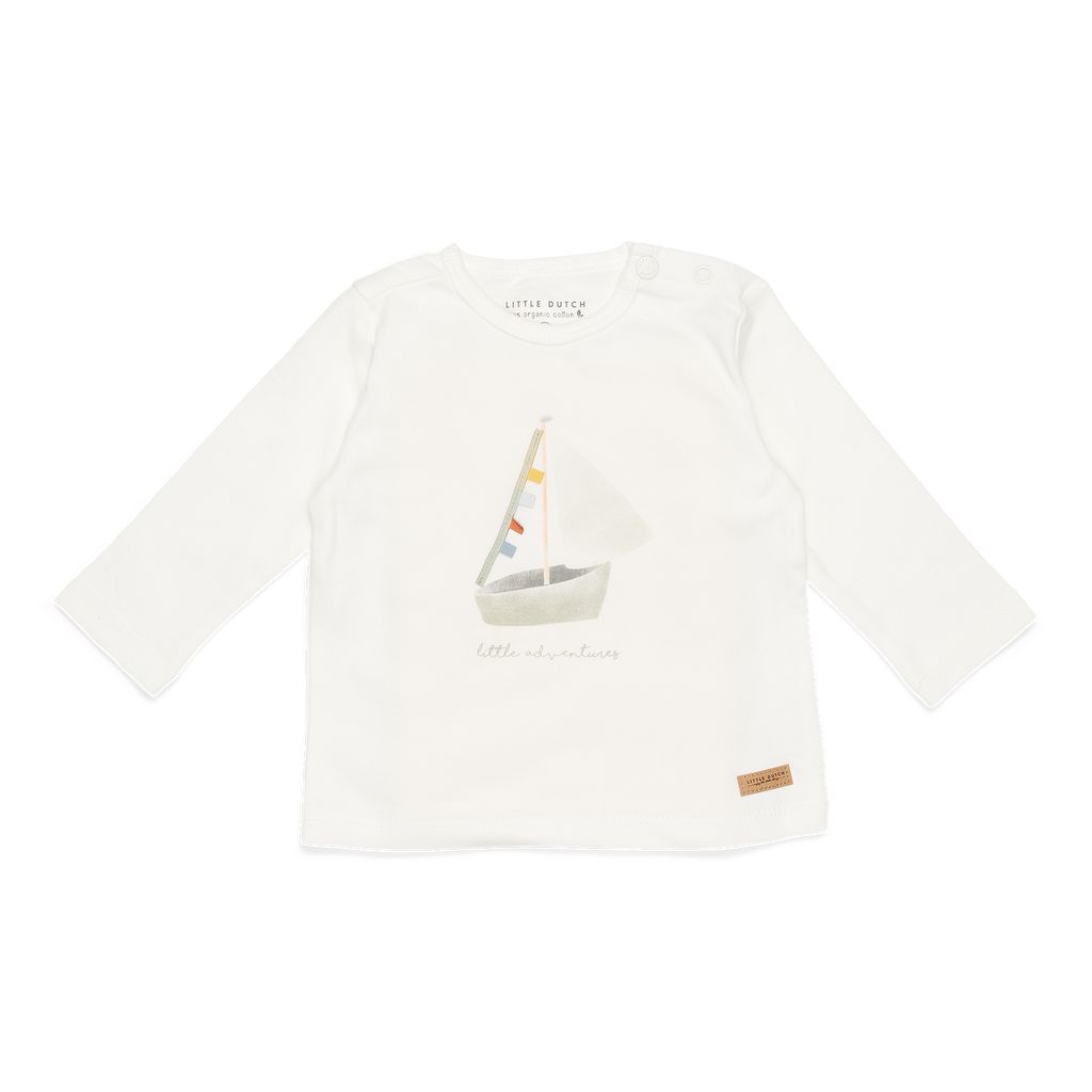 LITTLE DUTCH - T-shirt a maniche lunghe barca a vela Sailors Bay Adventures