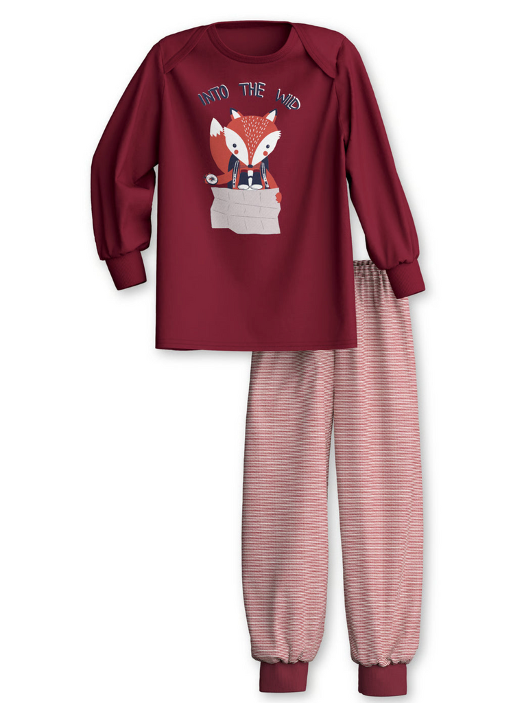 CALIDA - Bündchen Pyjama langarm Fuchs