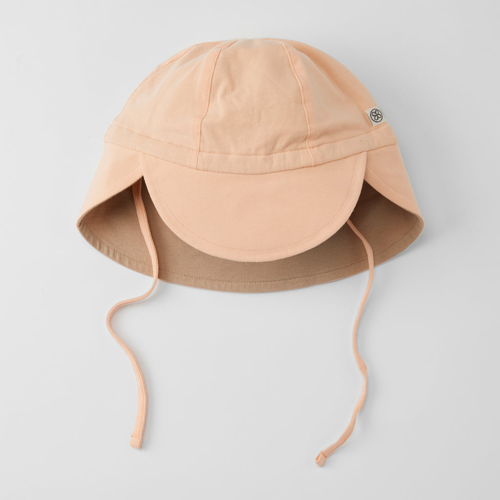 UV korumalı UPF50+ şeftali rengi yaz kumlu plajı ile Cloby çift taraflı güneş şapkası