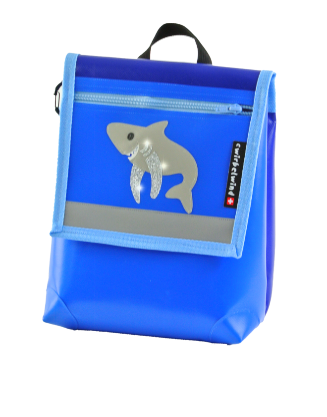 Cwirbelwind Kinderrucksack Hai Glitzer
