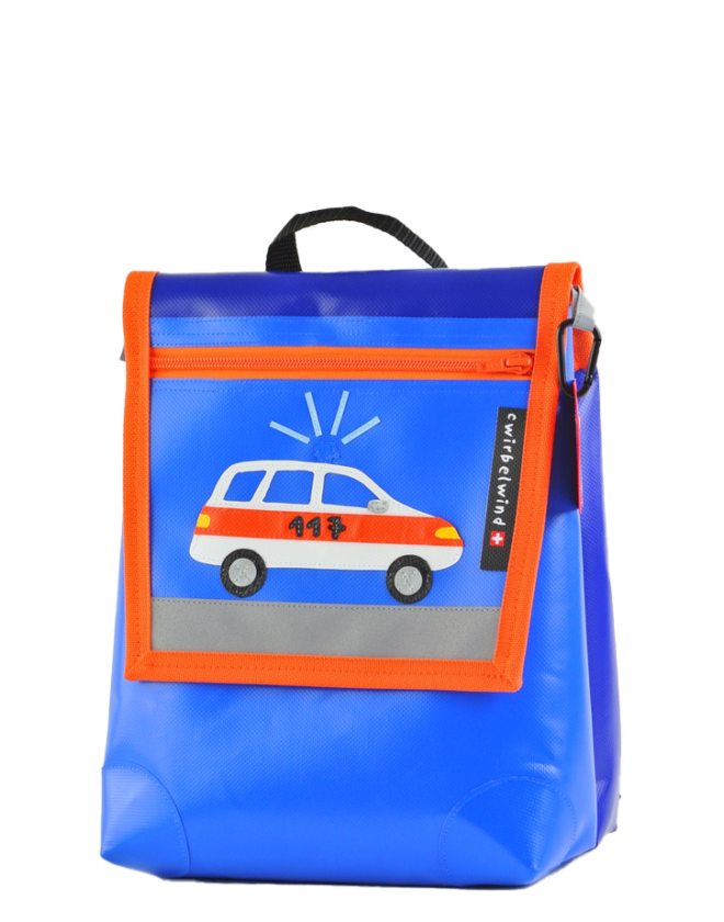Cwirbelwind Kinderrucksack Polizeiauto