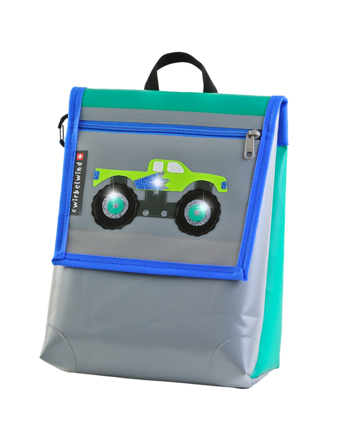 Cwirbelwind Kinderrucksack Monstertruck Glitzer